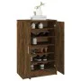Mueble zapatero madera contrachapada roble ahumado 60x35x92 cm de vidaXL, Zapateros y organizadores de calzado - Ref: Foro24-...