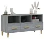 Sonoma gray plywood TV cabinet 102x36x50 cm by vidaXL, TV Furniture - Ref: Foro24-817496, Price: 78,12 €, Discount: %
