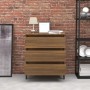 Aparador de madera contrachapada roble marrón 60x35x69 cm de vidaXL, Aparadores - Ref: Foro24-815809, Precio: 82,27 €
