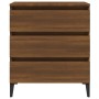 Aparador de madera contrachapada roble marrón 60x35x69 cm de vidaXL, Aparadores - Ref: Foro24-815809, Precio: 82,27 €
