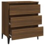 Aparador de madera contrachapada roble marrón 60x35x69 cm de vidaXL, Aparadores - Ref: Foro24-815809, Precio: 82,27 €