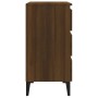 Aparador de madera contrachapada roble marrón 60x35x69 cm de vidaXL, Aparadores - Ref: Foro24-815809, Precio: 82,27 €