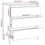 Anrichte aus Sperrholz Eiche braun 60x35x69 cm von vidaXL, Sideboards - Ref: Foro24-815809, Preis: 78,36 €, Rabatt: %