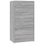 Sideboard mit 6 Schubladen, sonomagraues Sperrholz, 50 x 34 x 96 cm von vidaXL, Sideboards - Ref: Foro24-815364, Preis: 93,15...