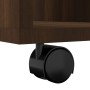 Armario con ruedas madera contrachapada roble marrón 60x53x72cm de vidaXL, Taquillas y armarios de almacenamiento - Ref: Foro...