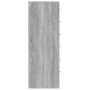 Aparador con 6 cajones contrachapado gris Sonoma 50x34x96 cm de vidaXL, Aparadores - Ref: Foro24-815364, Precio: 99,61 €, Des...
