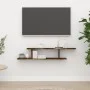 TV-Wandregal aus geräuchertem Eichenholz, 125 x 18 x 23 cm von vidaXL, Regale und Regale - Ref: Foro24-815876, Preis: 25,06 €...