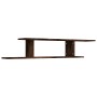 TV-Wandregal aus geräuchertem Eichenholz, 125 x 18 x 23 cm von vidaXL, Regale und Regale - Ref: Foro24-815876, Preis: 24,32 €...