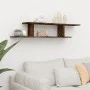 TV-Wandregal aus geräuchertem Eichenholz, 125 x 18 x 23 cm von vidaXL, Regale und Regale - Ref: Foro24-815876, Preis: 25,06 €...