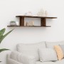 TV-Wandregal aus geräuchertem Eichenholz, 125 x 18 x 23 cm von vidaXL, Regale und Regale - Ref: Foro24-815876, Preis: 24,32 €...