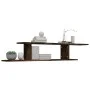 TV-Wandregal aus geräuchertem Eichenholz, 125 x 18 x 23 cm von vidaXL, Regale und Regale - Ref: Foro24-815876, Preis: 25,06 €...