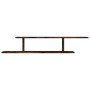 TV-Wandregal aus geräuchertem Eichenholz, 125 x 18 x 23 cm von vidaXL, Regale und Regale - Ref: Foro24-815876, Preis: 24,32 €...