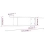 TV-Wandregal aus geräuchertem Eichenholz, 125 x 18 x 23 cm von vidaXL, Regale und Regale - Ref: Foro24-815876, Preis: 25,06 €...