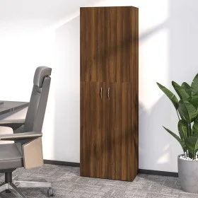Büroschrank aus braunem Eichensperrholz 60x32x190 cm von vidaXL, Aktenschränke - Ref: Foro24-815281, Preis: 125,54 €, Rabatt: %