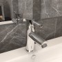 Grifo para lavabo de baño acabado cromado 130x176 mm by vidaXL, Faucets - Ref: Foro24-149065, Price: 32,48 €, Discount: %