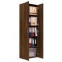 Plywood brown oak office cabinet 60x32x190 cm by vidaXL, Filing cabinets - Ref: Foro24-815281, Price: 110,73 €, Discount: %
