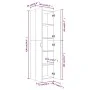 Büroschrank aus braunem Eichensperrholz 60x32x190 cm von vidaXL, Aktenschränke - Ref: Foro24-815281, Preis: 125,54 €, Rabatt: %