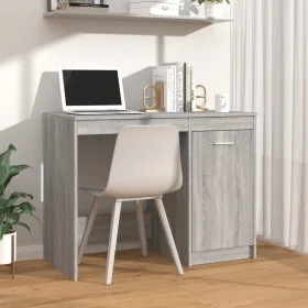 Sonoma gray plywood desk 100x50x76 cm by vidaXL, Desks - Ref: Foro24-815487, Price: 77,09 €, Discount: %
