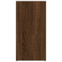 Brown oak shelf 50x25x106 cm by vidaXL, Bookcases and shelves - Ref: Foro24-815446, Price: 69,19 €, Discount: %