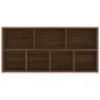 Braunes Eichenregal 50x25x106 cm von vidaXL, Bücherregale und Regale - Ref: Foro24-815446, Preis: 68,16 €, Rabatt: %