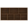 Brown oak shelf 50x25x106 cm by vidaXL, Bookcases and shelves - Ref: Foro24-815446, Price: 69,19 €, Discount: %