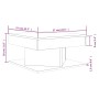 Brown oak plywood coffee table 57x57x30 cm by vidaXL, Coffee table - Ref: Foro24-815944, Price: 44,24 €, Discount: %