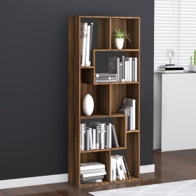Brown oak plywood shelf 67x24x161 cm by vidaXL, Bookcases and shelves - Ref: Foro24-815503, Price: 93,23 €, Discount: %