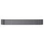 Jardinera arriate acero galvanizado antracita 296x80x36 cm