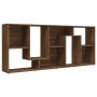 Regal aus braunem Eichensperrholz, 67 x 24 x 161 cm von vidaXL, Bücherregale und Regale - Ref: Foro24-815503, Preis: 93,23 €,...