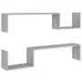 Wandregale 2 Stück graues Sonoma-Holz 100x15x20 cm von vidaXL, Regale und Regale - Ref: Foro24-815934, Preis: 23,96 €, Rabatt: %