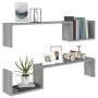 Wandregale 2 Stück graues Sonoma-Holz 100x15x20 cm von vidaXL, Regale und Regale - Ref: Foro24-815934, Preis: 24,27 €, Rabatt: %
