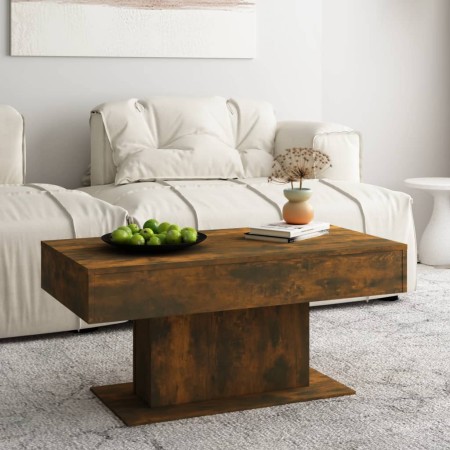 Couchtisch aus geräuchertem Eichensperrholz, 96 x 50 x 45 cm von vidaXL, Couchtisch - Ref: Foro24-815834, Preis: 69,71 €, Rab...