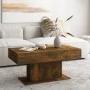 Couchtisch aus geräuchertem Eichensperrholz, 96 x 50 x 45 cm von vidaXL, Couchtisch - Ref: Foro24-815834, Preis: 66,57 €, Rab...