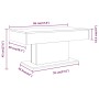 Couchtisch aus geräuchertem Eichensperrholz, 96 x 50 x 45 cm von vidaXL, Couchtisch - Ref: Foro24-815834, Preis: 69,71 €, Rab...