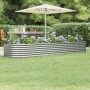 Jardinera arriate acero galvanizado plata 296x80x36 cm