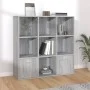 Sonomagraues Regal 98x30x98 cm von vidaXL, Bücherregale und Regale - Ref: Foro24-815448, Preis: 94,79 €, Rabatt: %