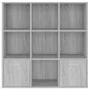 Sonomagraues Regal 98x30x98 cm von vidaXL, Bücherregale und Regale - Ref: Foro24-815448, Preis: 94,79 €, Rabatt: %