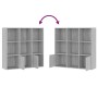 Sonomagraues Regal 98x30x98 cm von vidaXL, Bücherregale und Regale - Ref: Foro24-815448, Preis: 92,92 €, Rabatt: %