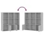 Sonomagraues Regal 98x30x98 cm von vidaXL, Bücherregale und Regale - Ref: Foro24-815448, Preis: 94,79 €, Rabatt: %