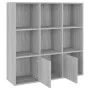 Sonomagraues Regal 98x30x98 cm von vidaXL, Bücherregale und Regale - Ref: Foro24-815448, Preis: 94,79 €, Rabatt: %
