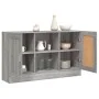 Sonoma graues Sperrholz-Sideboard 120x30,5x70 cm von vidaXL, Sideboards - Ref: Foro24-815625, Preis: 99,73 €, Rabatt: %