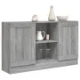 Sonoma graues Sperrholz-Sideboard 120x30,5x70 cm von vidaXL, Sideboards - Ref: Foro24-815625, Preis: 99,73 €, Rabatt: %