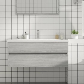 Sonoma gray engineered wood washbasin cabinet 100x38.5x45cm by vidaXL, Bathroom furniture - Ref: Foro24-815658, Price: 56,82 ...