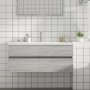 Mueble de lavabo madera de ingeniería gris Sonoma 100x38,5x45cm de vidaXL, Muebles de baño - Ref: Foro24-815658, Precio: 58,44 €
