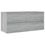 Mueble de lavabo madera de ingeniería gris Sonoma 100x38,5x45cm de vidaXL, Muebles de baño - Ref: Foro24-815658, Precio: 58,44 €