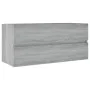 Mueble de lavabo madera de ingeniería gris Sonoma 100x38,5x45cm de vidaXL, Muebles de baño - Ref: Foro24-815658, Precio: 55,4...