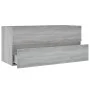 Mueble de lavabo madera de ingeniería gris Sonoma 100x38,5x45cm de vidaXL, Muebles de baño - Ref: Foro24-815658, Precio: 55,4...