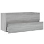 Sonoma gray engineered wood washbasin cabinet 100x38.5x45cm by vidaXL, Bathroom furniture - Ref: Foro24-815658, Price: 56,82 ...