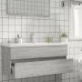 Mueble de lavabo madera de ingeniería gris Sonoma 100x38,5x45cm de vidaXL, Muebles de baño - Ref: Foro24-815658, Precio: 55,4...
