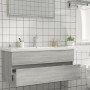 Sonoma gray engineered wood washbasin cabinet 100x38.5x45cm by vidaXL, Bathroom furniture - Ref: Foro24-815658, Price: 56,82 ...